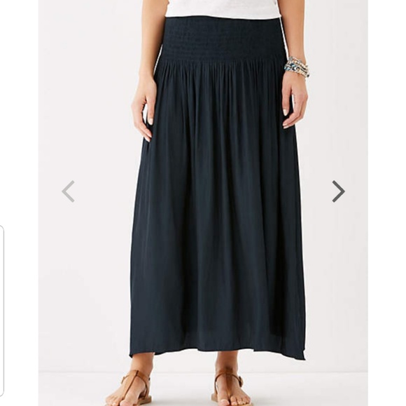 J Jill Smockedwaist Maxi Skirt 